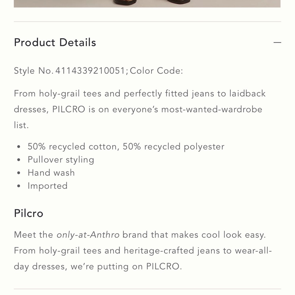 Pilcro for Anthropologie Blue Knit Side-Tie Sweater Tank, NWT, Medium - Picture 5 of 6
